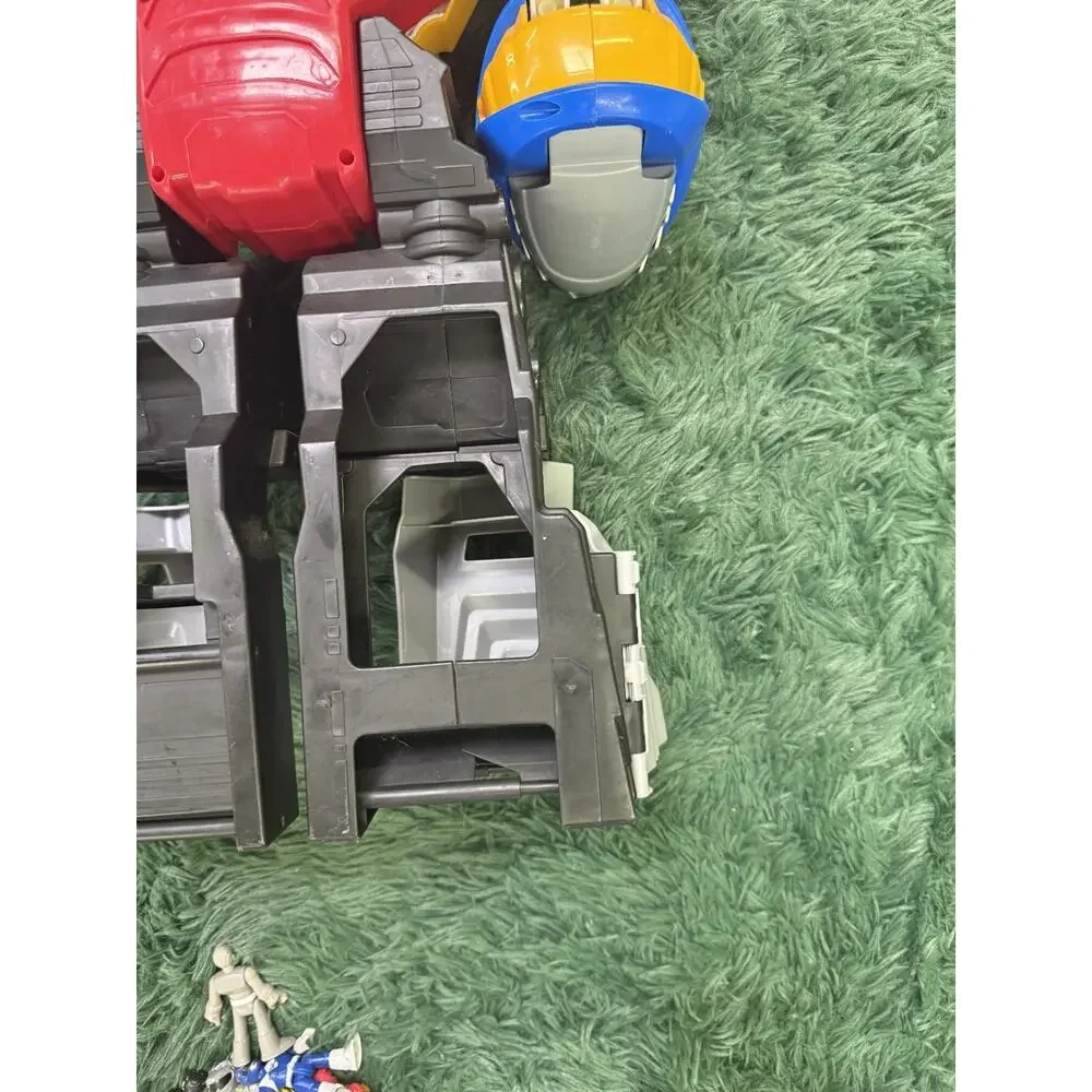 Power Rangers Wild Force Megazord Playset with 6 Imaginext Action Figures Lot